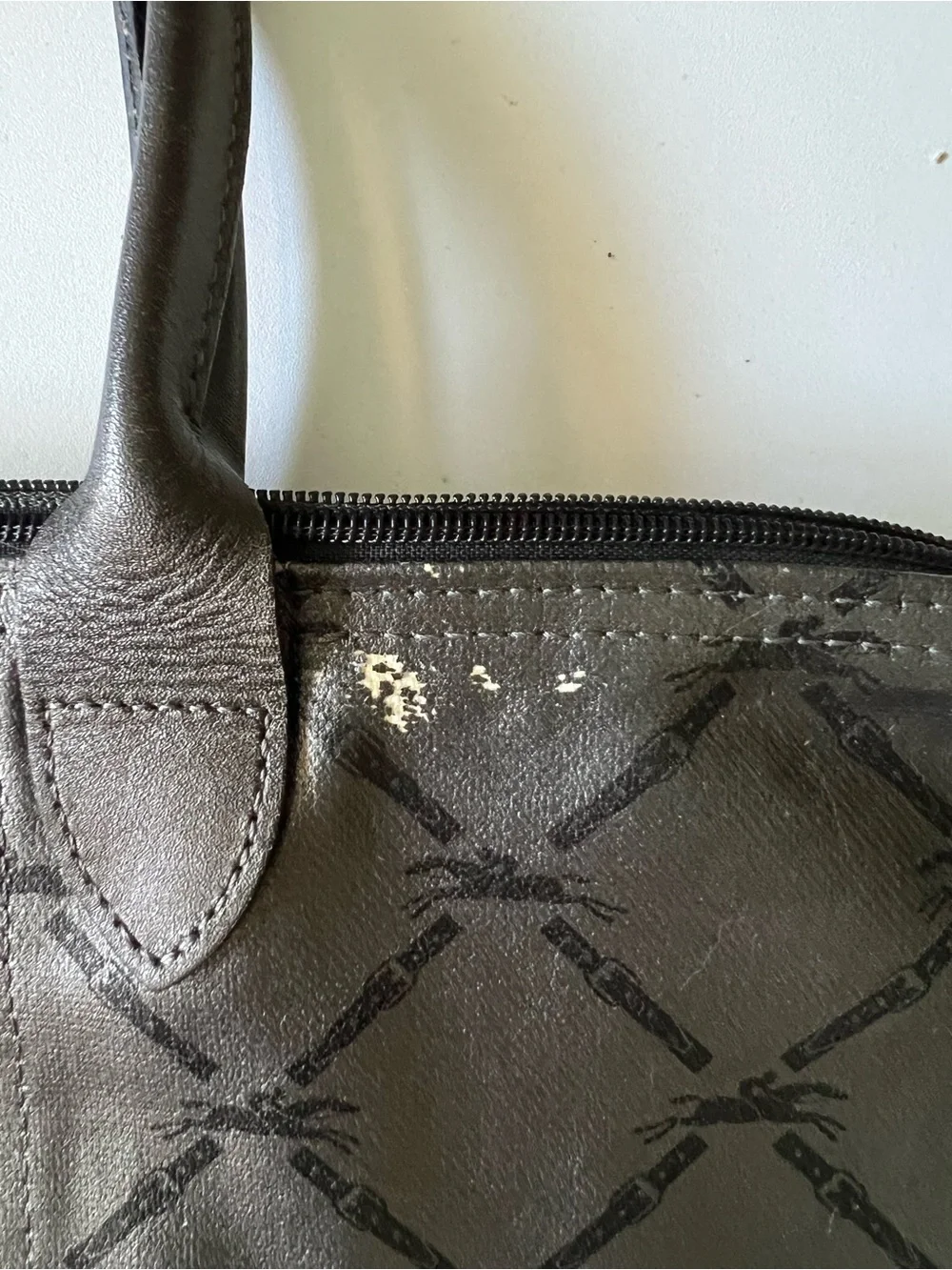Longchamp Le Pliage LM Pewter Large - Picture 11 of 15